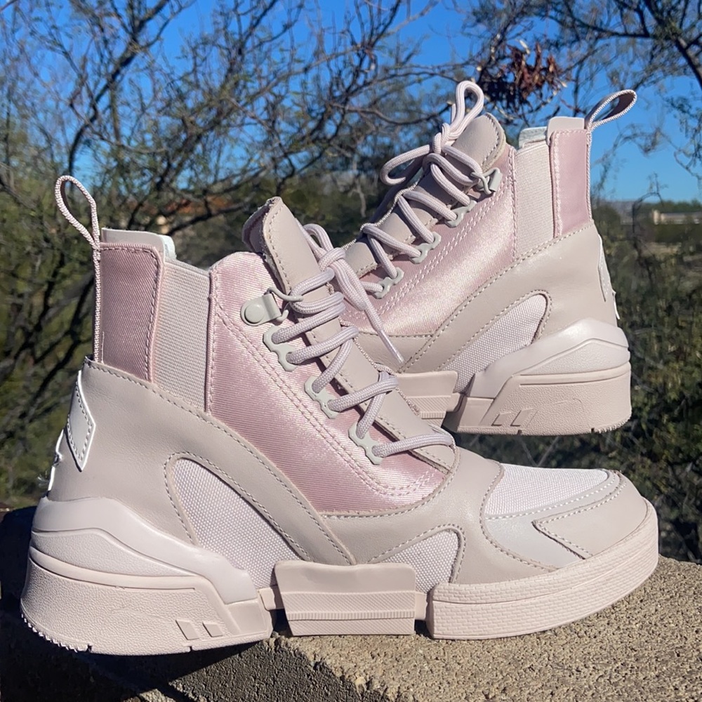 New Dusty Pink CPX Chelsea Converse Hi Top Sneaker Boots